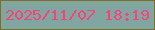 文字の大きさ：5、枠の色：7a6f22、背景の色：81a6a1、文字の色：f74477 無料ブログパーツのブログ時計