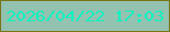 文字の大きさ：4、枠の色：7a7418、背景の色：93c2b0、文字の色：0bf2c1 無料ブログパーツのブログ時計
