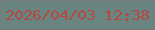 文字の大きさ：1、枠の色：7a7975、背景の色：688582、文字の色：b54843 無料ブログパーツのブログ時計