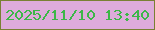 文字の大きさ：5、枠の色：7a8033、背景の色：deabdb、文字の色：3db748 無料ブログパーツのブログ時計