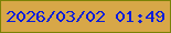 文字の大きさ：3、枠の色：7a8206、背景の色：d7a748、文字の色：0a1ddb 無料ブログパーツのブログ時計
