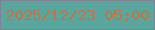 文字の大きさ：3、枠の色：7a8792、背景の色：5aa59e、文字の色：c47443 無料ブログパーツのブログ時計