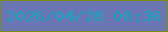 文字の大きさ：2、枠の色：7a8914、背景の色：6a76b2、文字の色：1aa2c1 無料ブログパーツのブログ時計