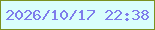 文字の大きさ：1、枠の色：7a9120、背景の色：d9fefc、文字の色：7e7ceb 無料ブログパーツのブログ時計