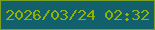 文字の大きさ：4、枠の色：7aa021、背景の色：12606b、文字の色：94b301 無料ブログパーツのブログ時計