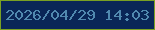 文字の大きさ：2、枠の色：7aa023、背景の色：0a2657、文字の色：5189af 無料ブログパーツのブログ時計