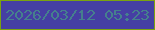 文字の大きさ：2、枠の色：7aa30f、背景の色：453fa3、文字の色：45808d 無料ブログパーツのブログ時計