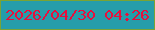 文字の大きさ：1、枠の色：7aa334、背景の色：269daa、文字の色：e80f3d 無料ブログパーツのブログ時計