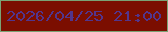 文字の大きさ：4、枠の色：7aa375、背景の色：7b0e00、文字の色：52358d 無料ブログパーツのブログ時計