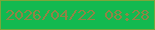 文字の大きさ：2、枠の色：7aa63a、背景の色：12b950、文字の色：908346 無料ブログパーツのブログ時計