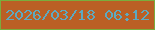 文字の大きさ：1、枠の色：7aac3d、背景の色：ba5f25、文字の色：5da9c1 無料ブログパーツのブログ時計