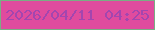 文字の大きさ：3、枠の色：7aad84、背景の色：e04b9e、文字の色：a346af 無料ブログパーツのブログ時計