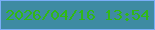 文字の大きさ：2、枠の色：7aaef7、背景の色：3e8ba2、文字の色：31b915 無料ブログパーツのブログ時計