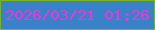 文字の大きさ：1、枠の色：7ab22b、背景の色：3a82c8、文字の色：ec35d6 無料ブログパーツのブログ時計