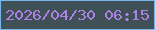 文字の大きさ：3、枠の色：7ab6e9、背景の色：3f5056、文字の色：ac82e7 無料ブログパーツのブログ時計