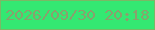 文字の大きさ：5、枠の色：7ab965、背景の色：34e872、文字の色：89a16d 無料ブログパーツのブログ時計