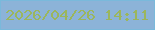 文字の大きさ：1、枠の色：7ab9db、背景の色：8cb3d8、文字の色：9bb65d 無料ブログパーツのブログ時計