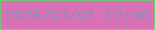 文字の大きさ：5、枠の色：7ac47d、背景の色：d971b5、文字の色：918bc1 無料ブログパーツのブログ時計