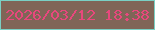 文字の大きさ：5、枠の色：7ad0c4、背景の色：806557、文字の色：e7487d 無料ブログパーツのブログ時計