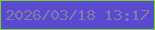 文字の大きさ：1、枠の色：7ad132、背景の色：594ad0、文字の色：8478ab 無料ブログパーツのブログ時計