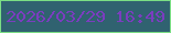 文字の大きさ：5、枠の色：7ade85、背景の色：306270、文字の色：7b3dbf 無料ブログパーツのブログ時計