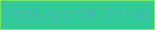 文字の大きさ：5、枠の色：7ae66f、背景の色：32ca96、文字の色：44b8b5 無料ブログパーツのブログ時計