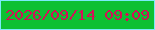 文字の大きさ：3、枠の色：7aebf9、背景の色：0dc033、文字の色：d31157 無料ブログパーツのブログ時計