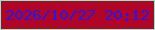 文字の大きさ：1、枠の色：7af4c9、背景の色：b10427、文字の色：2617e8 無料ブログパーツのブログ時計