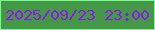 文字の大きさ：5、枠の色：7afb8d、背景の色：479749、文字の色：8c16eb 無料ブログパーツのブログ時計