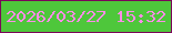 文字の大きさ：3、枠の色：7b0659、背景の色：4ec73b、文字の色：ff8ce7 無料ブログパーツのブログ時計