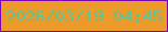 文字の大きさ：4、枠の色：7b06ad、背景の色：ec9a2a、文字の色：60c295 無料ブログパーツのブログ時計