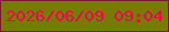 文字の大きさ：5、枠の色：7b192f、背景の色：787b03、文字の色：f60252 無料ブログパーツのブログ時計