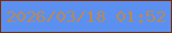 文字の大きさ：3、枠の色：7b2e03、背景の色：5b90f0、文字の色：b78959 無料ブログパーツのブログ時計