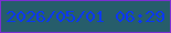 文字の大きさ：1、枠の色：7b2fd2、背景の色：265d6b、文字の色：0b38f0 無料ブログパーツのブログ時計