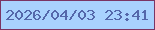 文字の大きさ：5、枠の色：7b3564、背景の色：a9d2fe、文字の色：5467aa 無料ブログパーツのブログ時計