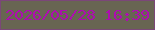 文字の大きさ：3、枠の色：7b4778、背景の色：686552、文字の色：ae0db0 無料ブログパーツのブログ時計