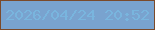 文字の大きさ：4、枠の色：7b4a2b、背景の色：79a3cf、文字の色：79b5de 無料ブログパーツのブログ時計