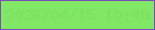 文字の大きさ：4、枠の色：7b4abd、背景の色：80e864、文字の色：7edf5c 無料ブログパーツのブログ時計