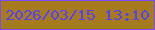 文字の大きさ：5、枠の色：7b4df7、背景の色：a57b1e、文字の色：563fff 無料ブログパーツのブログ時計