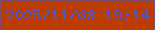 文字の大きさ：2、枠の色：7b4f71、背景の色：bb3b01、文字の色：475ad4 無料ブログパーツのブログ時計
