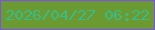 文字の大きさ：2、枠の色：7b50ef、背景の色：6b9a33、文字の色：38bc88 無料ブログパーツのブログ時計