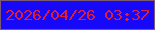 文字の大きさ：5、枠の色：7b5973、背景の色：1709f7、文字の色：dd1d3c 無料ブログパーツのブログ時計