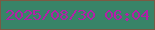 文字の大きさ：2、枠の色：7b5a43、背景の色：388468、文字の色：b221a7 無料ブログパーツのブログ時計