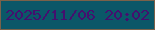 文字の大きさ：3、枠の色：7b6149、背景の色：0b5768、文字の色：44106e 無料ブログパーツのブログ時計