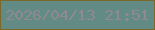 文字の大きさ：1、枠の色：7b692c、背景の色：628b85、文字の色：8f8a8e 無料ブログパーツのブログ時計