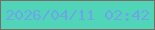 文字の大きさ：4、枠の色：7b6b64、背景の色：51d5b8、文字の色：6fa4ea 無料ブログパーツのブログ時計