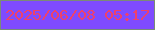 文字の大きさ：3、枠の色：7b8b76、背景の色：7f4bff、文字の色：ee416b 無料ブログパーツのブログ時計
