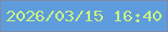 文字の大きさ：2、枠の色：7b8ba8、背景の色：5e9cdc、文字の色：c9f086 無料ブログパーツのブログ時計