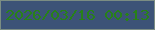 文字の大きさ：3、枠の色：7b8d83、背景の色：3c5377、文字の色：288119 無料ブログパーツのブログ時計