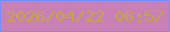 文字の大きさ：3、枠の色：7b8dfc、背景の色：c880b6、文字の色：c3a742 無料ブログパーツのブログ時計